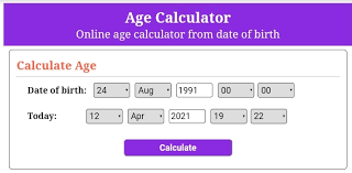Chronological Age Calculator